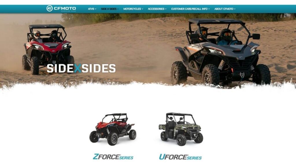 Side X Sides from the CFMOTO Brand- Best Side-by-Side UTV Brands